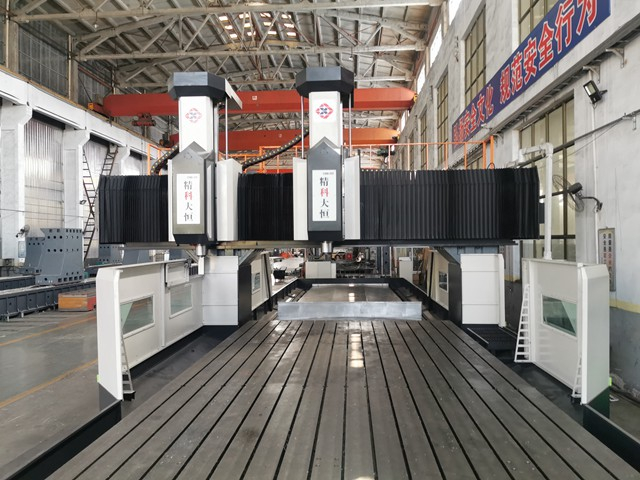 為廣東佛山趙總打造的雙主軸數控龍門銑床